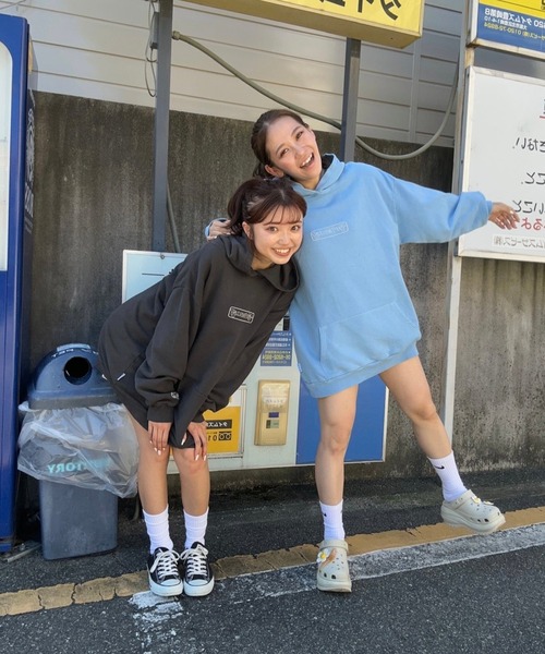 HTH パーカー USA cotton good times club hoodie レディース