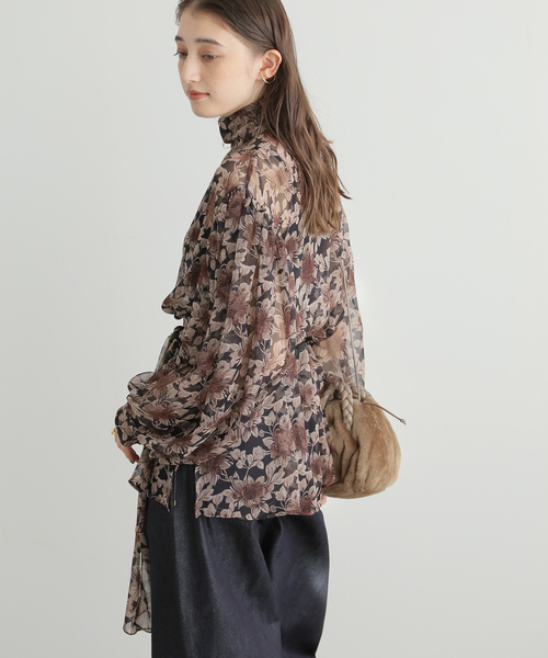 【美品】FUMIE TANAKA 20ss 総柄 オープンカラー シャツ 美品】FUMIE TANAKA 20ss 総柄 オープンカラー シャツ - メルカリ