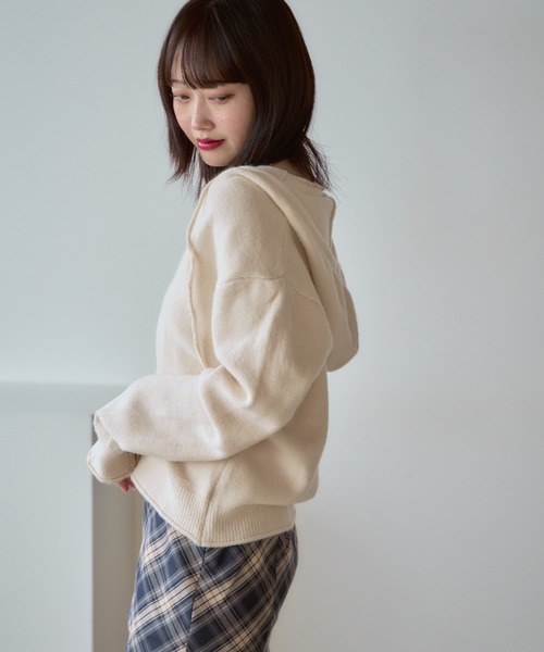 アンサンブル Camisole and cardigan set / キャミ＋ニットフード付きカーディガン セット AO2 アンサンブル Camisole and cardigan set / キャミ＋ニット