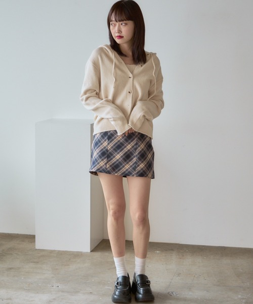 アンサンブル Camisole and cardigan set / キャミ＋ニットフード付きカーディガン セット AO2 アンサンブル Camisole and cardigan set / キャミ＋ニット