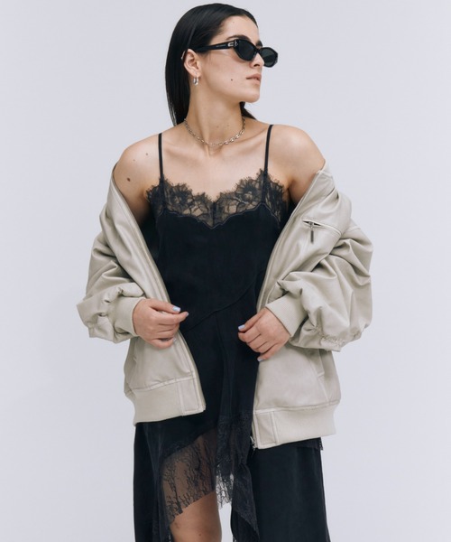 JOSE MOON ワンピース ASYMMETRY LACE CAMISOLE/アシンメトリーレース 