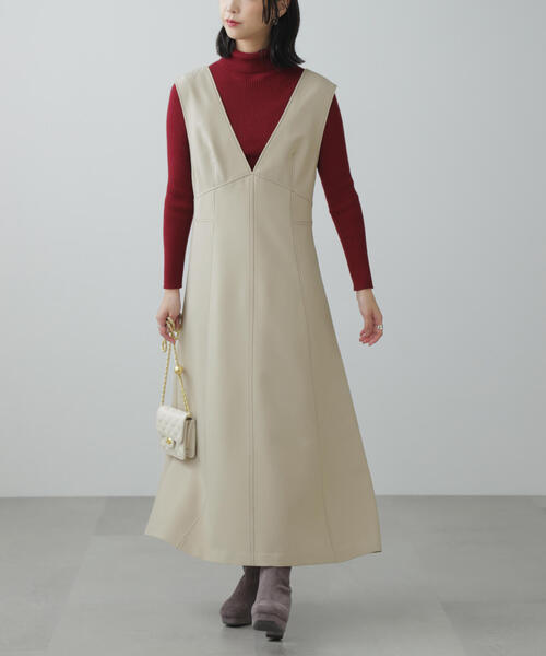 FREE'S MART（フリーズマート） ジャンパースカート 配色ステッチ