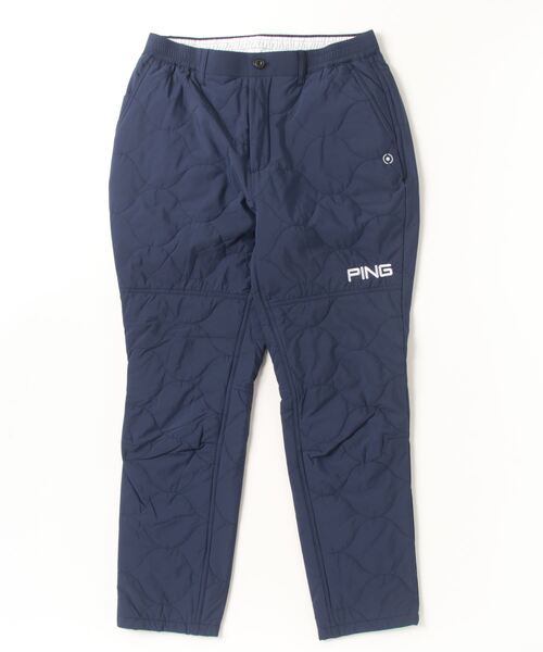 ✨美品✨PING 2022年モデル 中綿　キルティングパンツ　ネイビー　メンズM PING パンツ ピン 24FWキルティング中綿パンツ メンズ