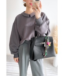 &. NOSTALGIA（ノスタルジア） トレーナー スウェット 「ZOZO限定」衿