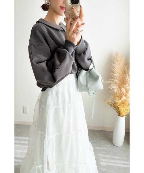 ✨極美品✨　ドリスバンノッテン　リネン　プルオーバー　ケープ　ポンチョ　ボレロ &. NOSTALGIA トレーナー スウェット 「ZOZO限定」衿付きポンチ