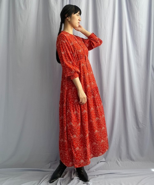 LHELBIE ワンピース ランダムドットワンピース レディース : ZOZOTOWN  