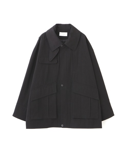ETRE TOKYO バイピングミリタリーポンチョコート【黒ミミさん専用】 ETRE TOKYO（エトレトウキョウ）の「パイピングミリタリー
