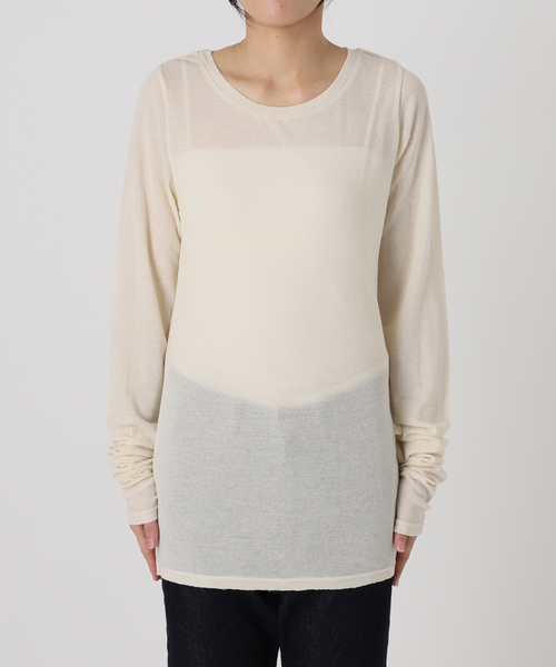 SLOBE IENA tシャツ シアーロングインナー レディース