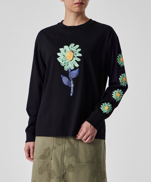 tシャツ ウィメンズ ”Chamomile” 長袖Tシャツ / 155404 J353 レディース