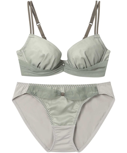 AMPHI ブラジャー ショーツセット 「まる胸メイク」ブラ＆ショーツ