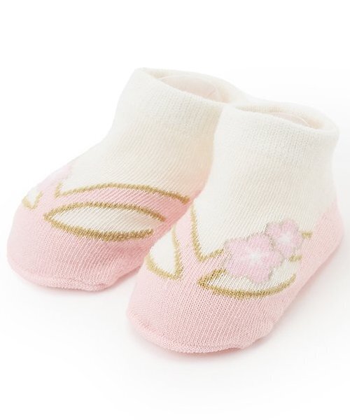 petit main ベビーシューズ Girls なりきり足袋風カップソックス