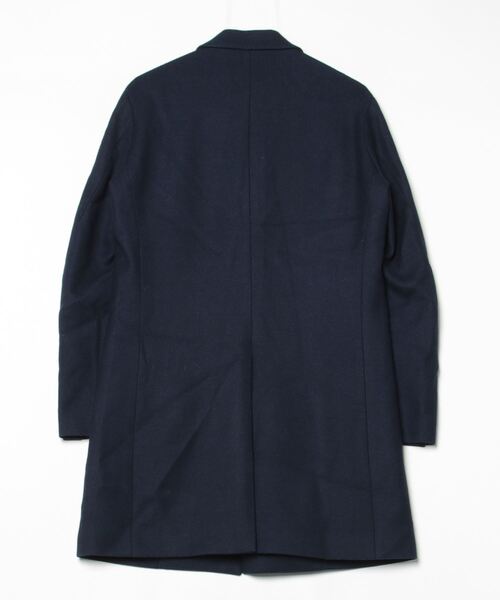 ÉDIFICE ブラック チェスターコート エディフィス EDIFICE ≪予約≫ ウール ギャバジン チェスター コート