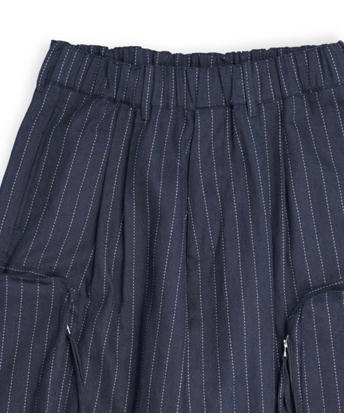 パンツ DOBBYSTRIPE HERRINGBONE WIDE CARGOPANTS my beautiful landlet カーゴパンツ 「my landlet」 DOBBY