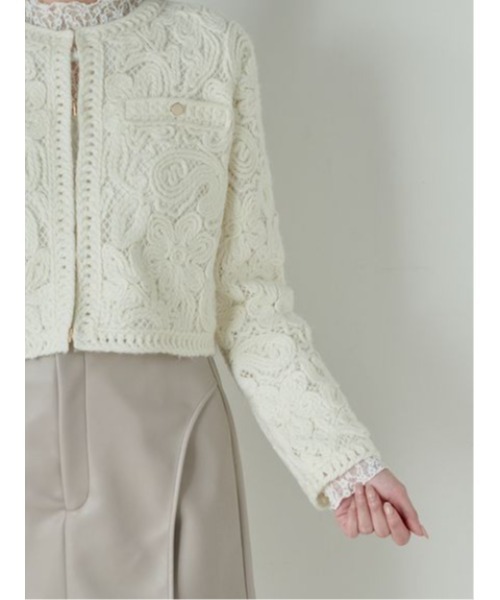 SNIDEL（スナイデル） ノーカラージャケット FREE ピンク レディース