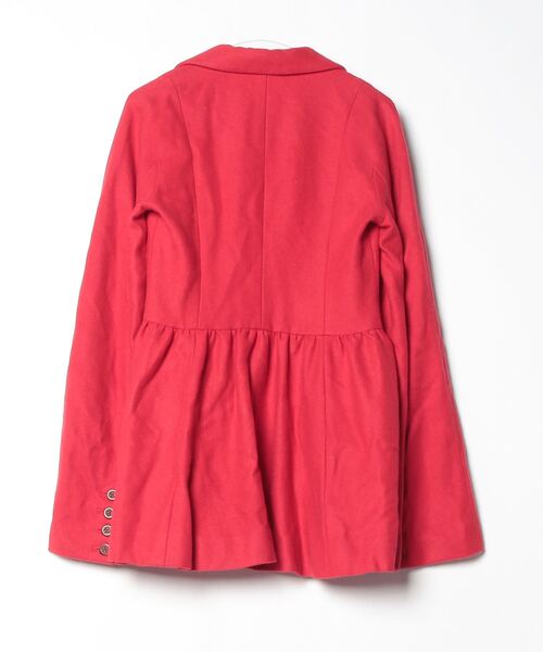 「KAMISHIMA CHINAMI」 ポンチョコート 38 レッド レディース_画像2
