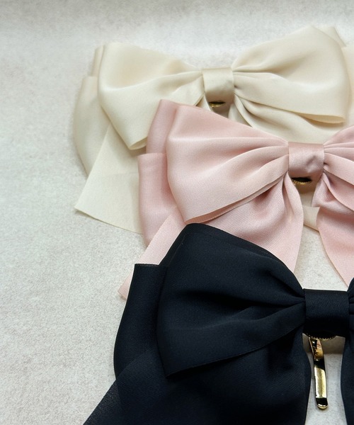 Heartdance（ハートダンス） ヘアクリップ サテンビッグリボンフック
