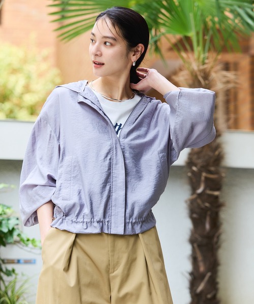 ピンクハウス　バックフリルフード付きブルゾン PINK HOUSE #anc ピンクハウス PINKHOUSE コート 紺 ロング