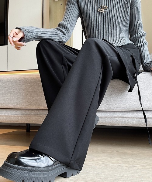 超希少！HYKE スカート付き　レイヤードパンツ 超希少！HYKE スカート付き レイヤードパンツ ショップニコニコ