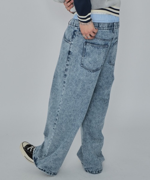 WVSU PEAT デニム パンツ WEGO ジーンズ WEGO/「25年春夏新作」ボクサードッキングデニム