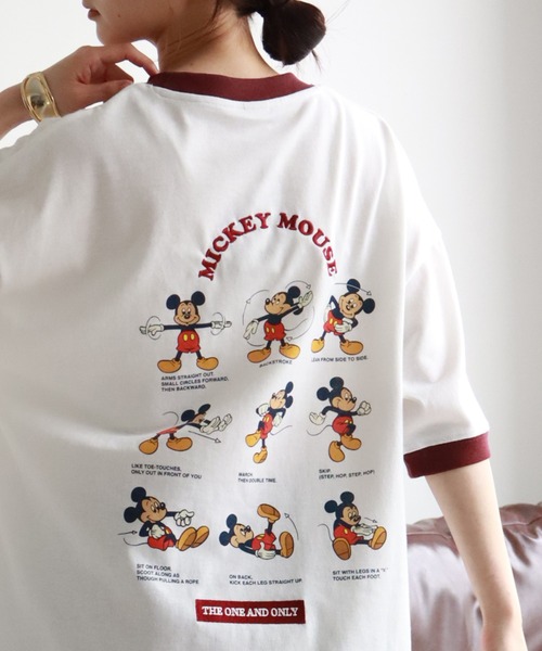 Disney tシャツ 「Disney/ディズニー」 ミッキーアートワーク