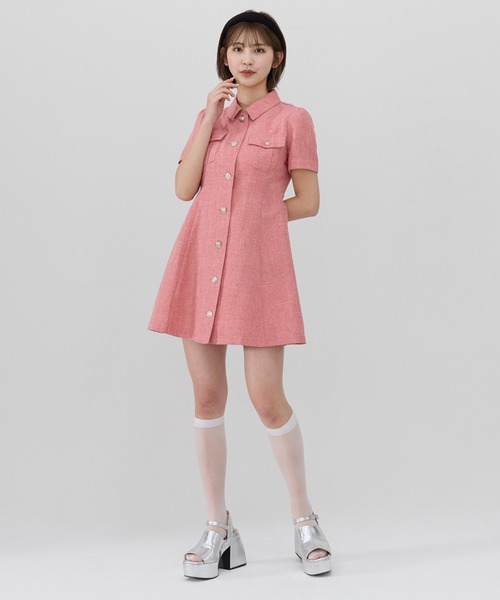 REDYAZEL（レディアゼル） ワンピース エンブレムボタンシャツ