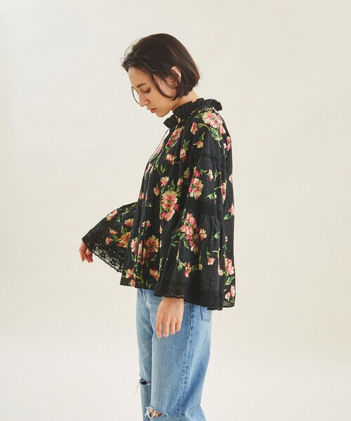 「GRACE CONTINENTAL」 長袖ブラウス 36 ブラック レディース GRACE CONTINENTAL 「GRACE CONTINENTAL」 長袖ブラウス 36