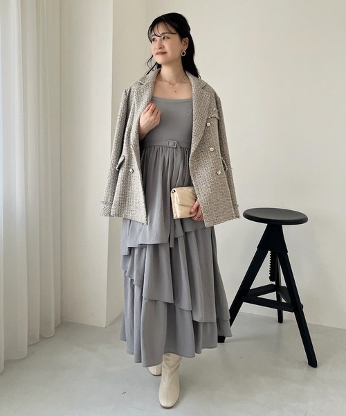 【Her Praha】ティアードロングキャミワンピース Her Praha】ティアードロングキャミワンピース（Her Praha ss22
