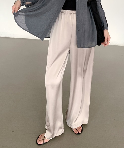 osharewalker ロングパンツ レディース ボトムス ウエストゴム