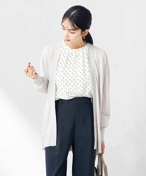 カーディガン 「接触冷感/UVカット/新色追加」サラサラタッチトッパーカーディガン レディース 接触冷感/UVカット/新色追加】サラサラタッチトッパー