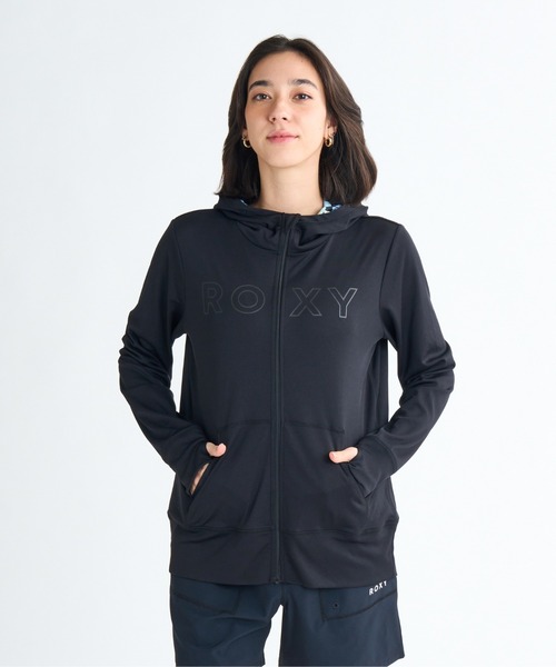 ロキシー ROXY HISTORICAL LOGO HOOD （ブラック） ロキシー ROXY レディース マリン ラッシュガード HISTORICAL