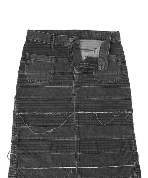 ヒステリックグラマー HYSTERIC GLAMOUR スクラッチデニムスカート スクラッチロングデニムスカート|HYSTERIC GLAMOUR WOMEN