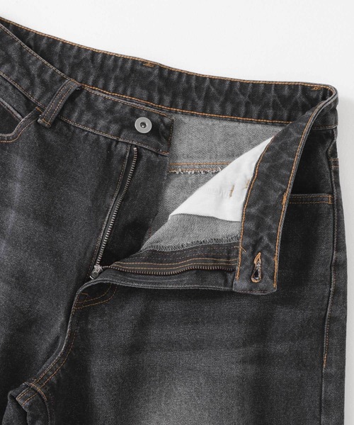 ユニセックスダメージデニムパンツワイドパンツ SENSE OF PLACE by URBAN RESEARCH ジーンズ 「ユニセックス