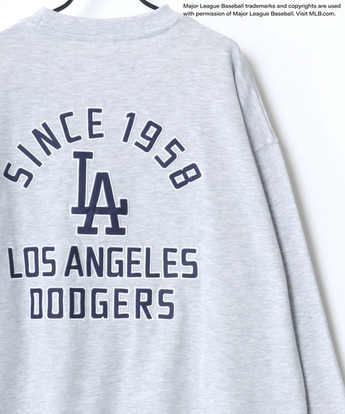 「MLB」 「genuinemerchandise」スウェットカットソー L アッシュグレー メンズ_画像5