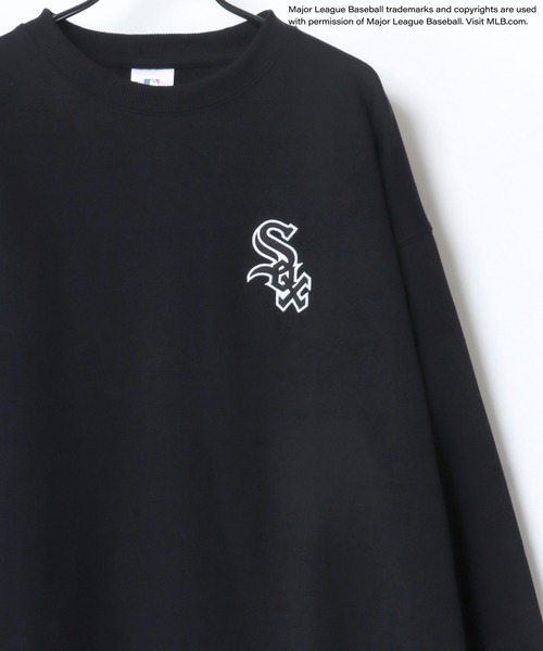 「MLB」 「genuinemerchandise」スウェットカットソー L アッシュグレー メンズ_画像8