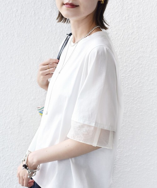 SHIPS（シップス） tシャツ 「接触冷感 / UVカット」シアー