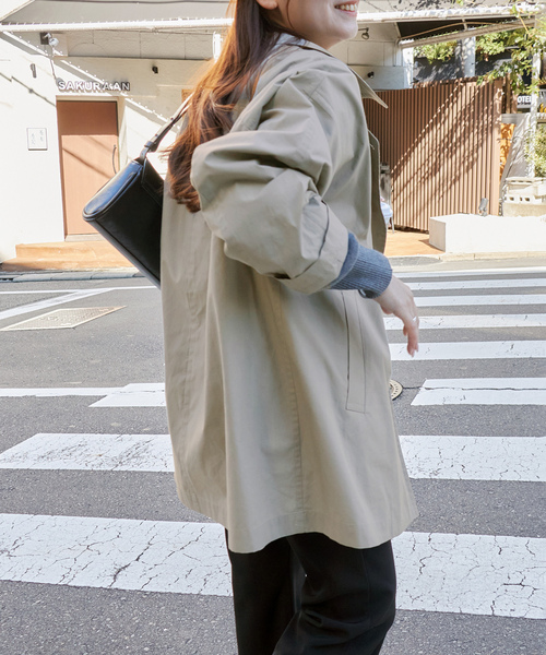 ★ラズベリーです★ シヤルレ　スプリングコート　Ｌ　ライトグレー LIGHT COLOR LONG コート[品番：BJLW0022166]｜SLY OUTLET