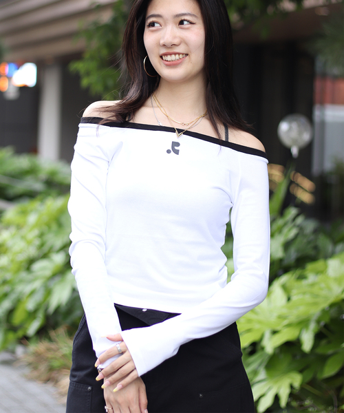 tシャツ 「Rest＆Recreation/レストアンドレクリエーション」OFF-SHOULDER TOP レディース Rest＆Recreation tシャツ 「Rest＆Recreation/レストアンド