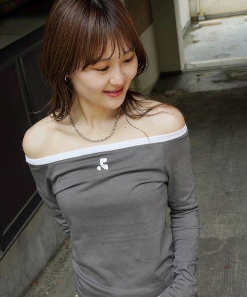 tシャツ 「Rest＆Recreation/レストアンドレクリエーション」OFF-SHOULDER TOP レディース