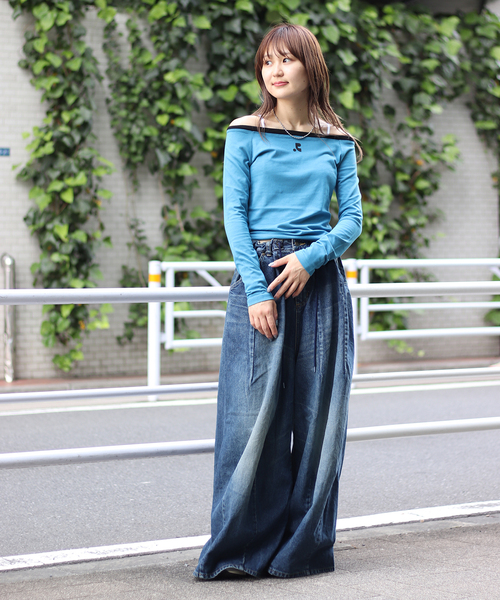 tシャツ 「Rest＆Recreation/レストアンドレクリエーション」OFF-SHOULDER TOP レディース Rest＆Recreation tシャツ 「Rest＆Recreation/レストアンド