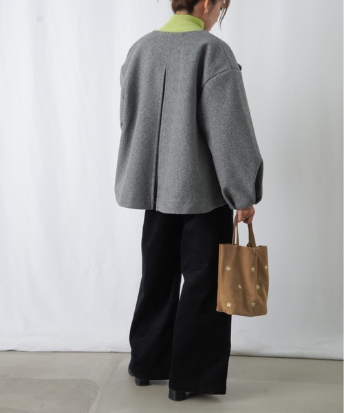 LADY LUCK LUCA（レディラックルカ） ノーカラージャケット - ブラック