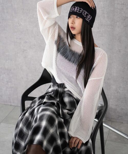 WEGO tシャツ WEGO/「25年春夏新作」スプレーロゴジャガード