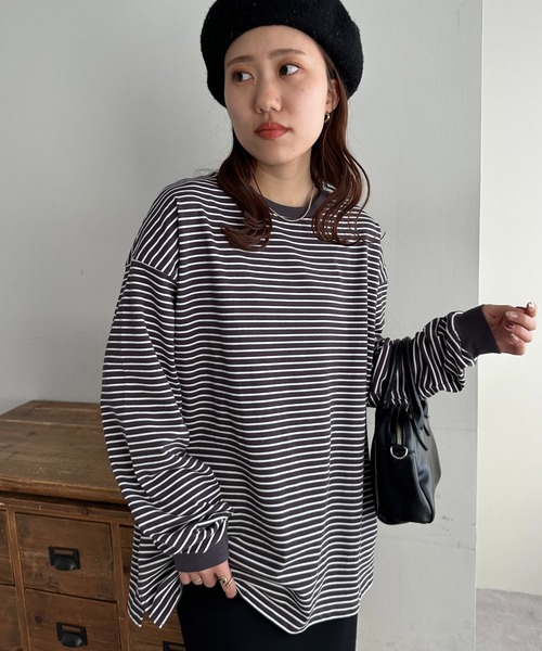 「DISCOAT」 長袖カットソー MEDIUM ホワイト レディース