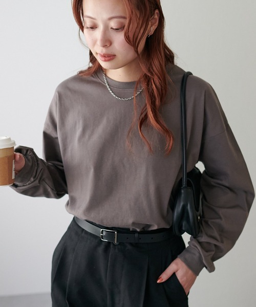 「DISCOAT」 長袖カットソー MEDIUM ホワイト レディース