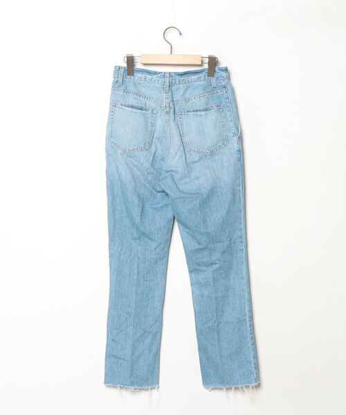 [LOWRYS FARM] обработка Denim брюки MEDIUM голубой женский 
