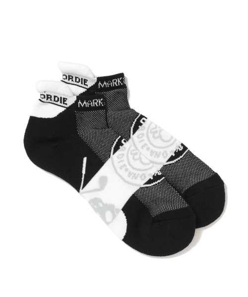 MARK&LONA 靴下 Mirror Skull Ankle Socks | MEN メンズ
