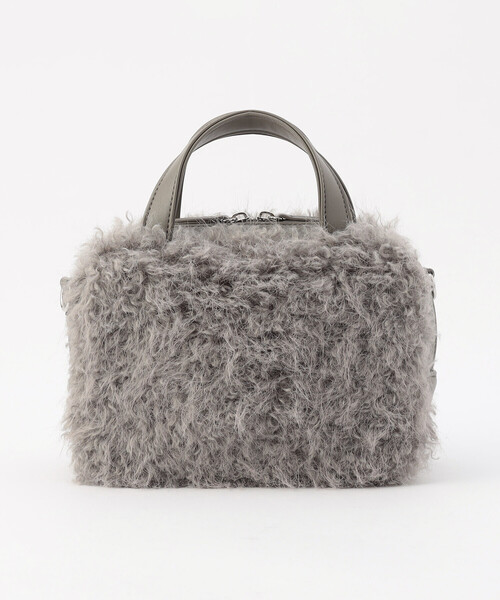 MONO COMME CA（モノコムサ） ボストンバッグ 2WAY フェイクファー