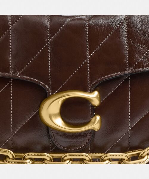 COACH タビー ショルダー バッグ キルティング　ゴールド　ブラック　黒 COACH ショルダーバッグ バッグ チェーン タビー ショルダー