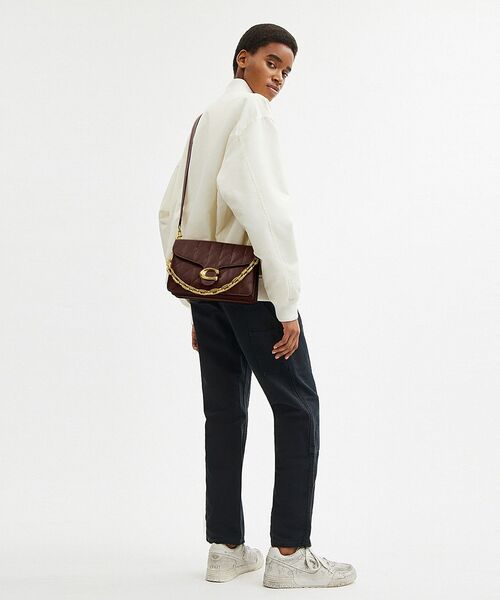 COACH タビー ショルダー バッグ キルティング　ゴールド　ブラック　黒 COACH ショルダーバッグ バッグ チェーン タビー ショルダー