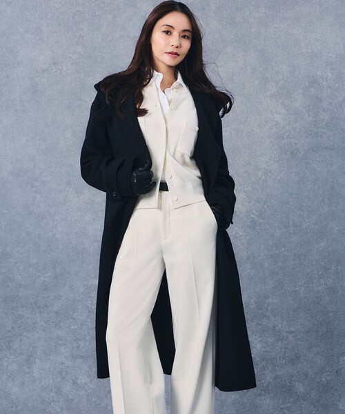 コート アウター MANTECOPureリバー フード ロングコート レディース