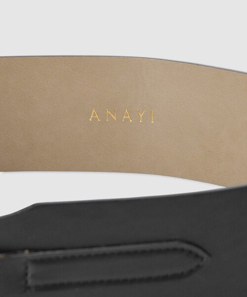 アナイ ANAYI バックルデザインベルト レザー 茶 ANAYI（ベルト）のフリマアイテム一覧